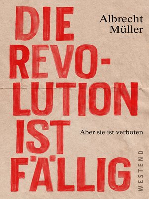 cover image of Die Revolution ist fällig